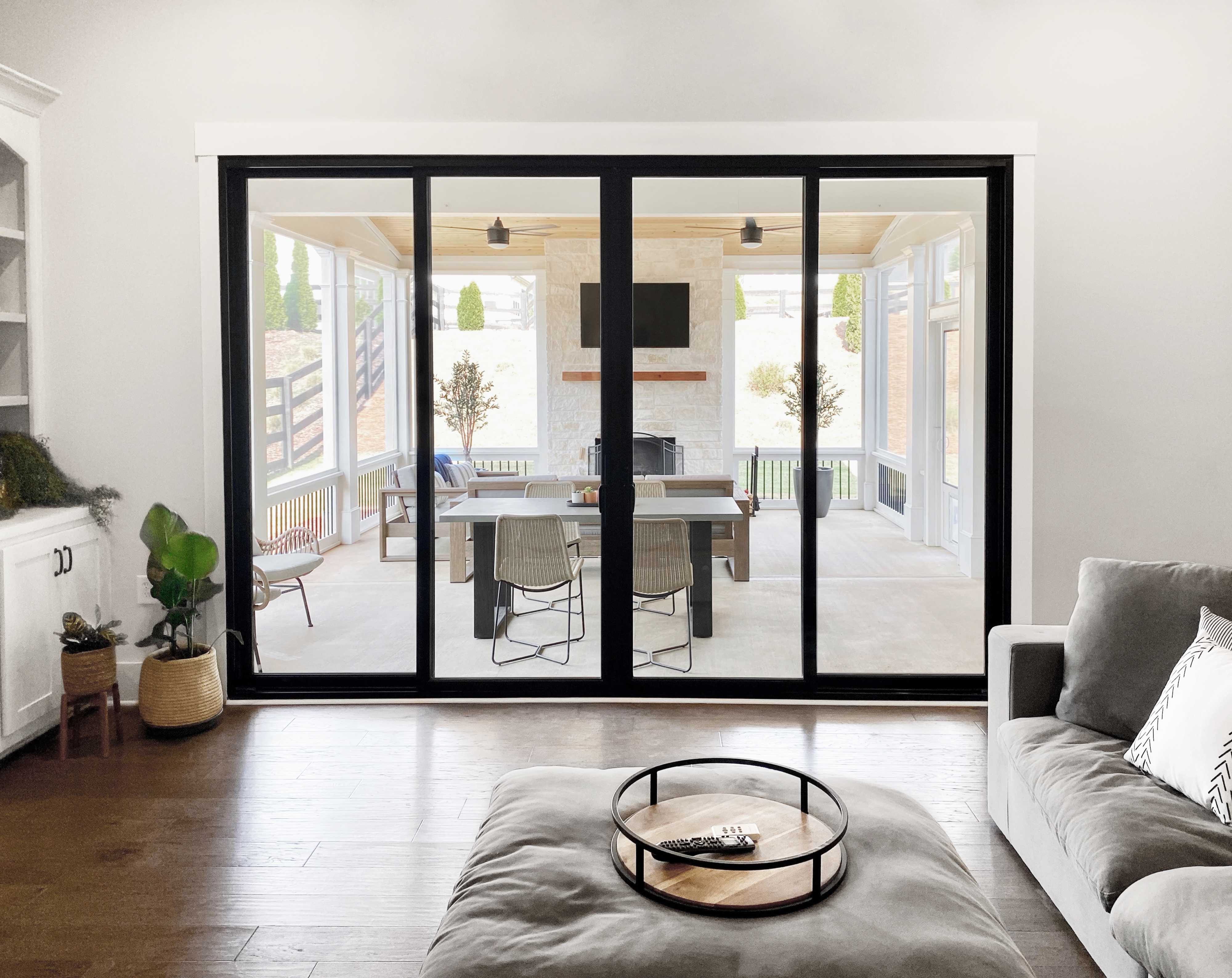 glass sliding door