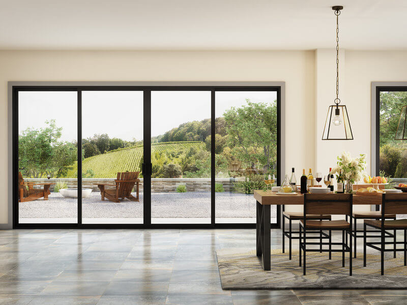 glass sliding door